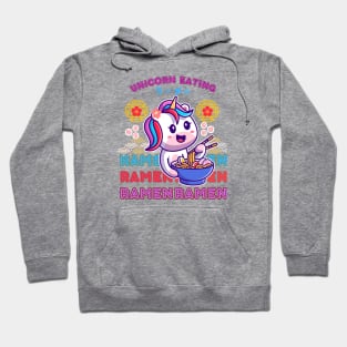 Unicorn Noodles: A Magical Ramen Feast kawaii Hoodie